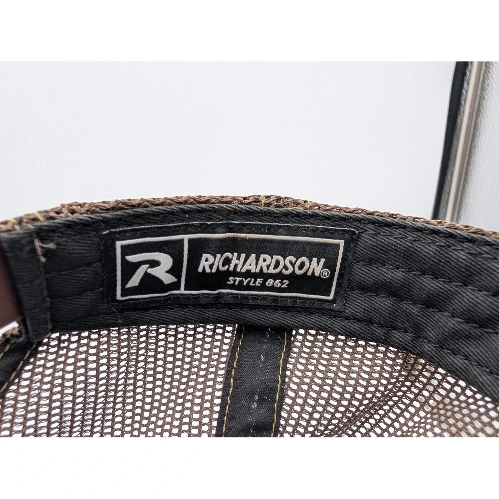 Leupold Richardson 862 Trucker Hat Mens Camo Mesh Snapback Cap Multicam Brown
